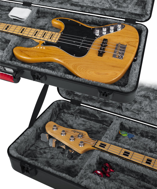 Hộp đàn guitar bass Gator TSA ATA Molded Bass Guitar Case with LED Light