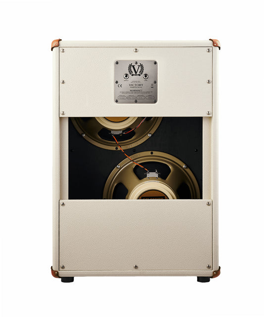 Victory Amplification V212-VCD 130-watt 2 x 12-inch Compact Vertical Extension Speaker Cabinet - Cream