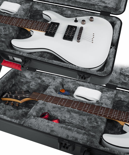 Hộp đàn guitar điện Gator TSA ATA Molded Electric Guitar Case with LED Light