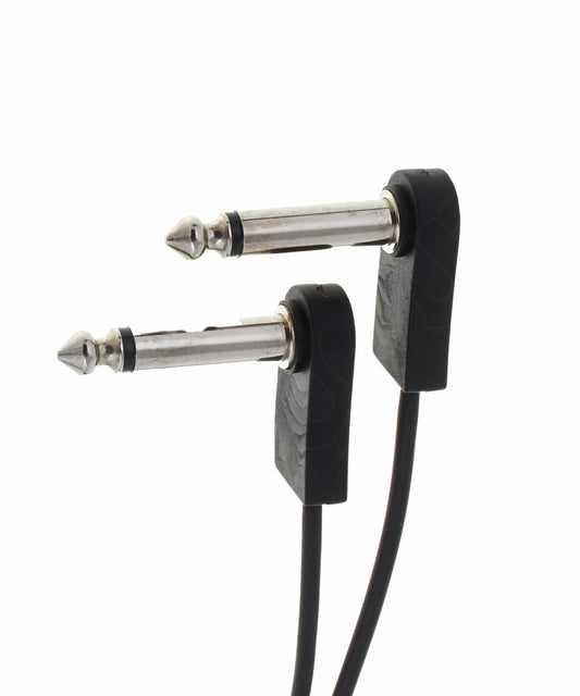 Dây tín hiệu pedal EBS Right Angle Flat Insert Cable - 1/4 inch TRS Male to Dual 1/4 inch TS Male