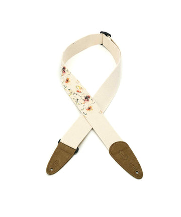 Dây đeo đàn guitar Levy's MC8U-005 Nature Cotton Series Guitar Strap - Floral