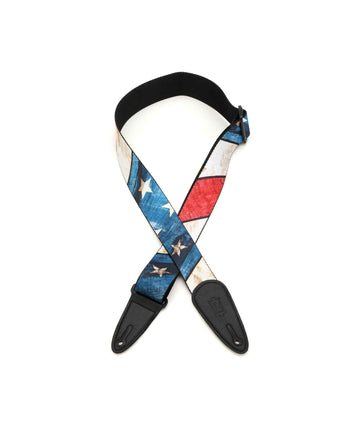 Dây đeo đàn guitar Levy's MDP Polyester Guitar Strap - Distressed US Flag