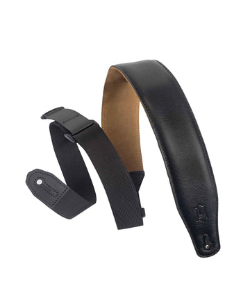 Dây đeo đàn guitar Levy's MRHGS-BLK Garment Leather Guitar Strap - Black