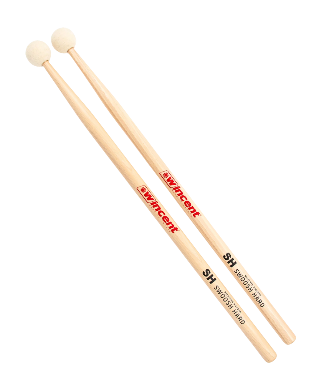 Dùi Trống Wincent W-SH SwooshHard 5A Hickory - Hard Felt Ball - Mallet