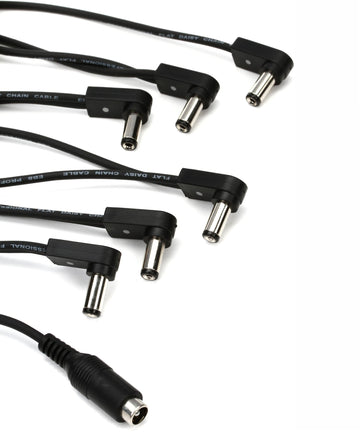 Dây cáp chia nguồn pedal EBS DC-6-90F - 9.45" Ang-Str Daisy-Chain Cable