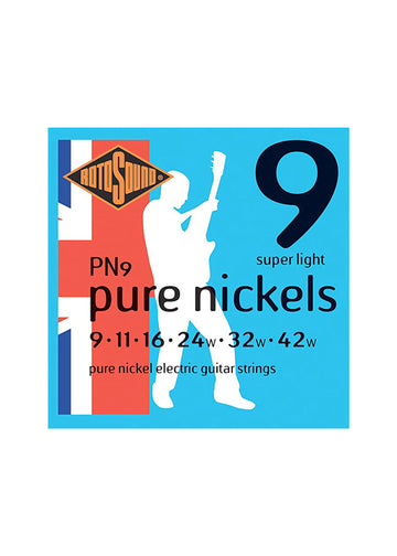 Dây đàn guitar điện Rotosound PN9 Roto Pure Nickel Electric Guitar Strings 9-42 Super Light