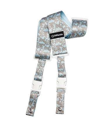Dây đeo đàn guitar DiMarzio 2 Inch Steve Vai ClipLock® — UtoPIA™ Blue & Silver Guitar Strap