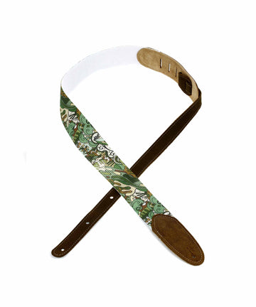 Dây đeo đàn LM Products Woodstock Series Guitar Strap - Green