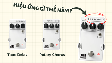 JHS Mở Rộng Dòng 3 Series Pedal: Tape Delay, Rotary Chorus Và Oil Can Delay