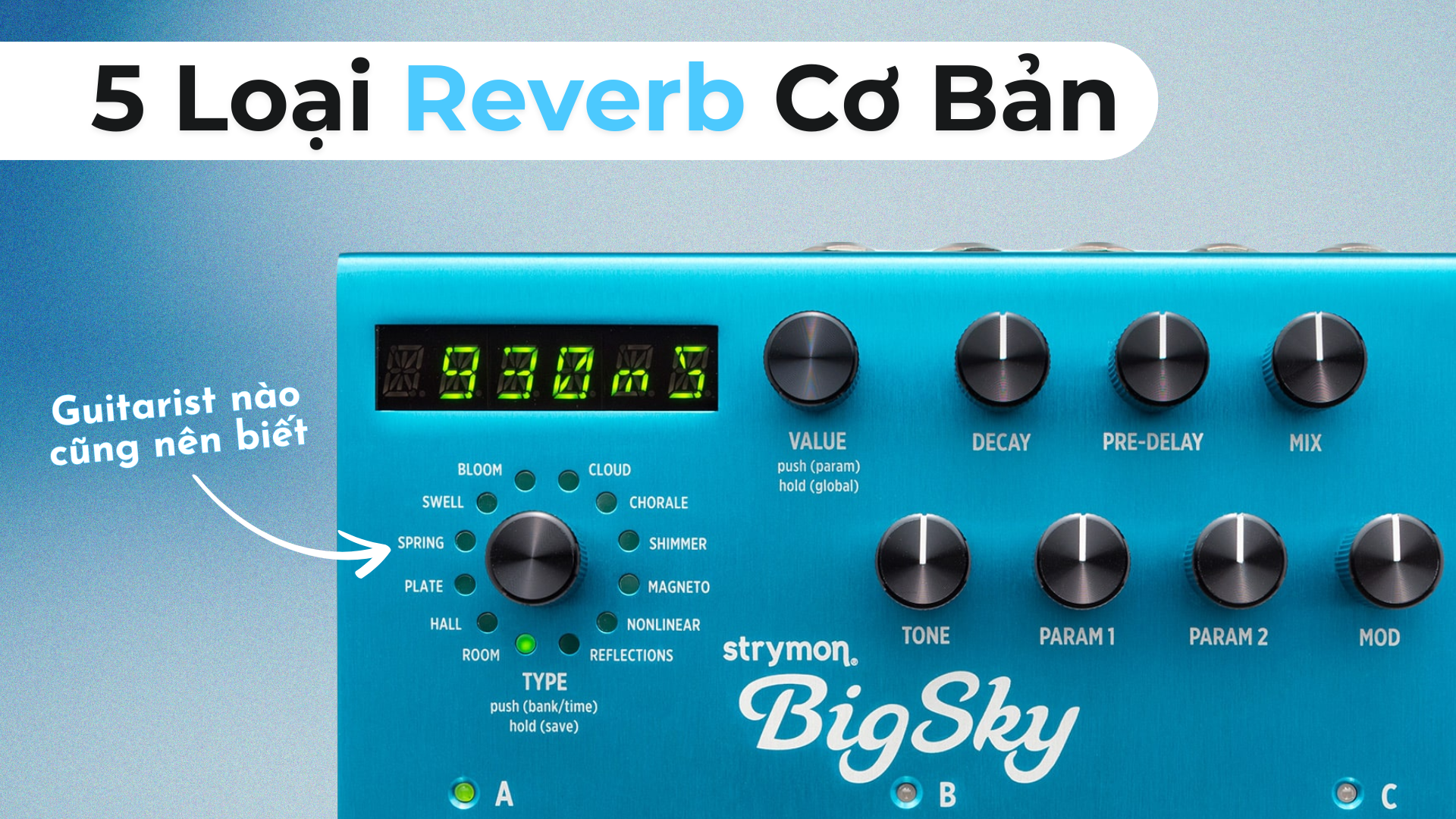 5 Loại Reverb Mà Guitarist Nào Cũng Nên Biết