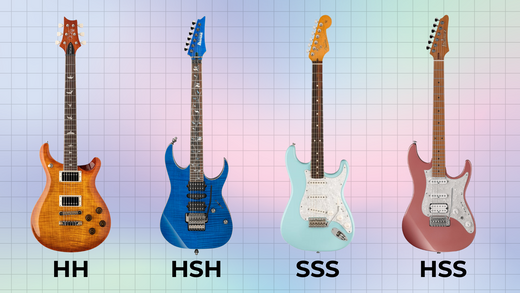 Tìm Hiểu Các Cấu Hình Pickup Phổ Biến Trên Guitar Điện: SSS, HSS, HSH Và Hơn Thế Nữa