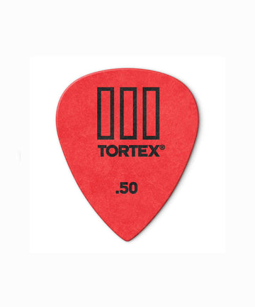 Jim Dunlop Tortex TIII Guitar Picks - Red, 0.50mm