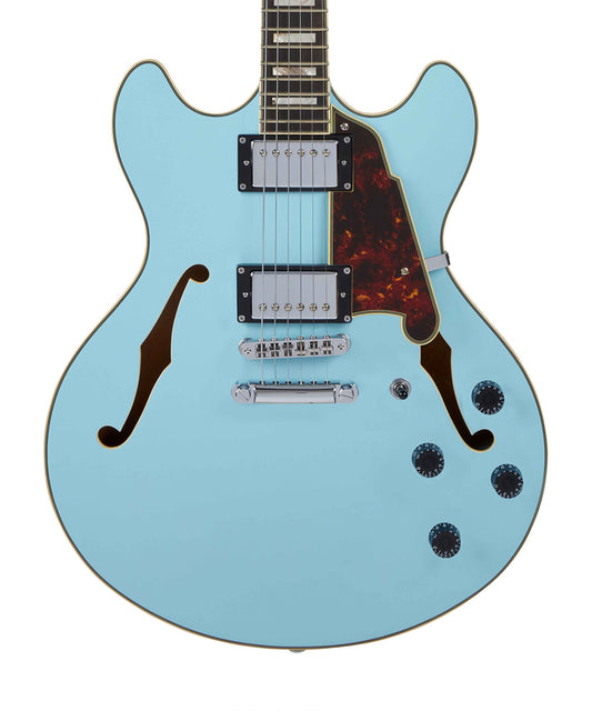 D'Angelico Premier DC - Sky Blue with Stopbar Tailpiece