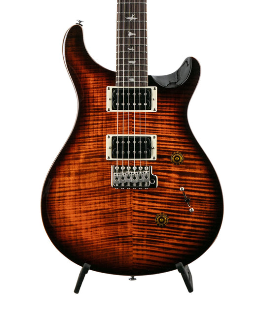 PRS SE Custom 24 Electric Guitar, Orange Tiger Smokeburst