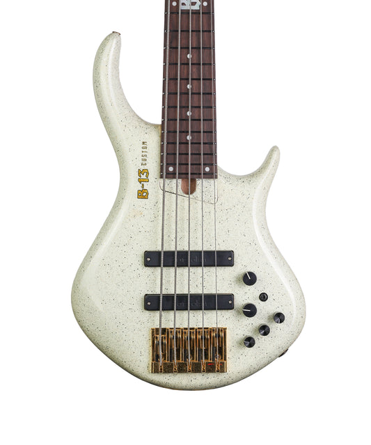 B-13 Custom SS 5 Strings Bass Guitar - White Sparkle