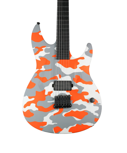 Aristides 060 Orange Camo Electric Guitar