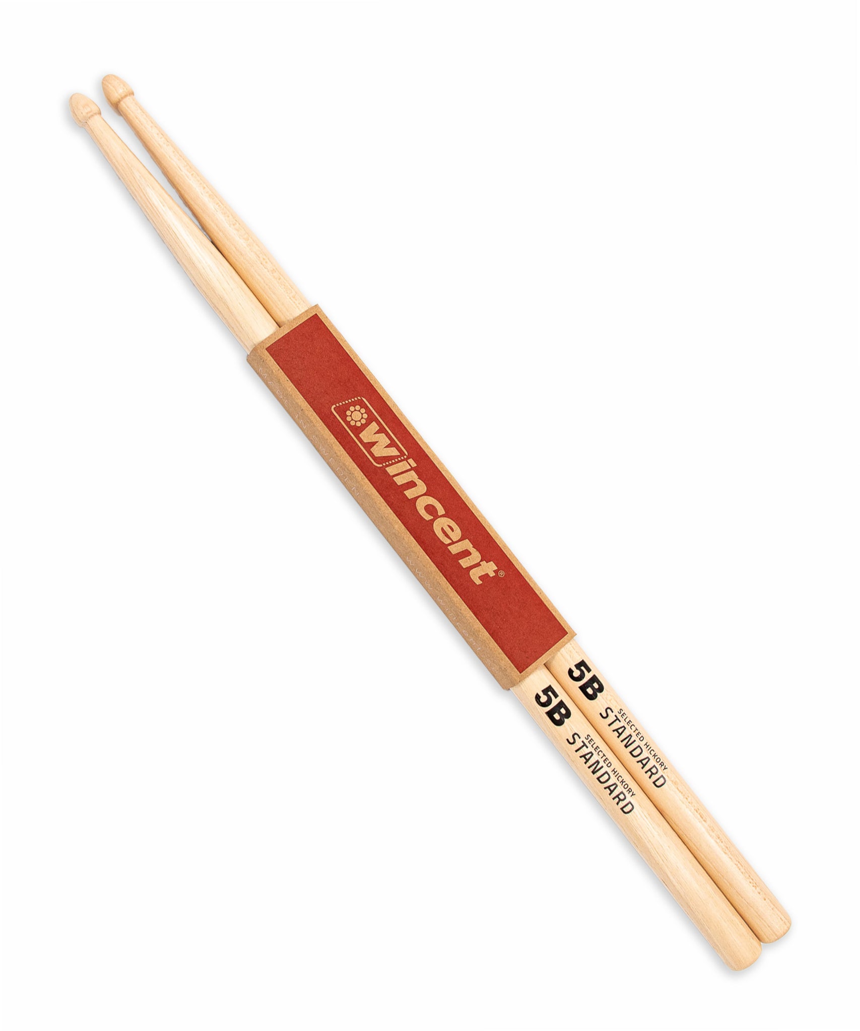 Dùi trống Wincent Standard Hickory - 5B - Acorn Tip