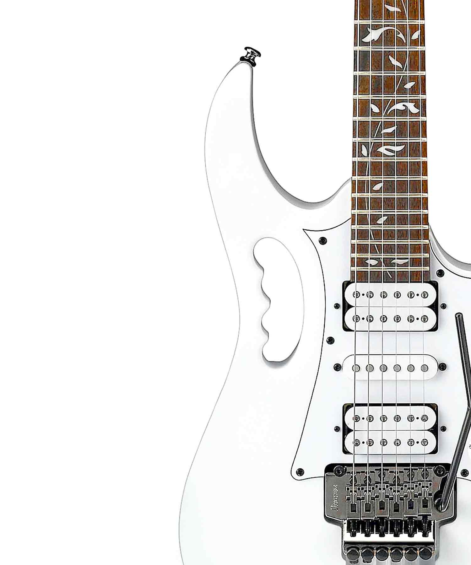 Ibanez JEMJR-WH Steve Vai Signature Electric Guitar - White