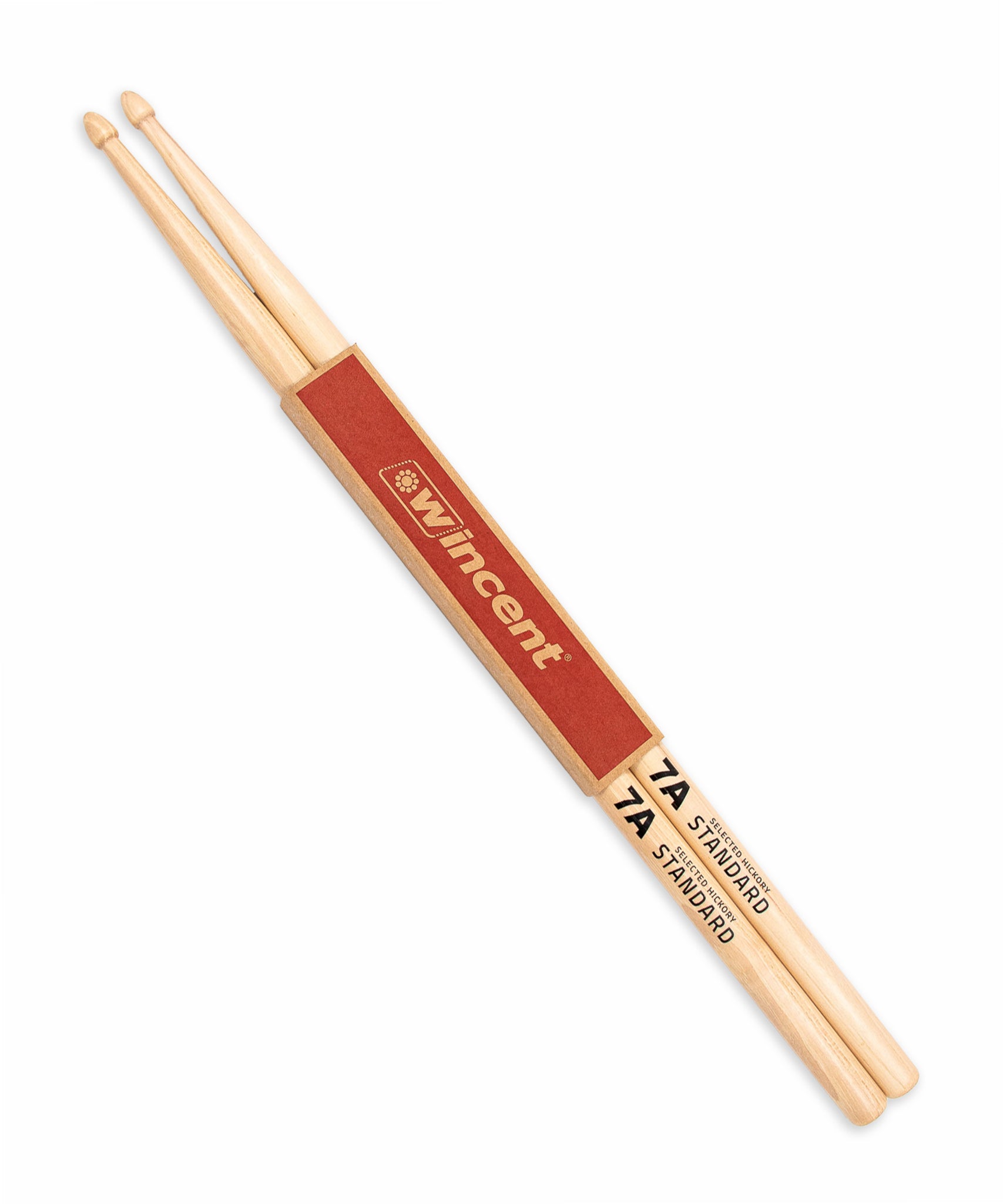 Dùi trống Wincent Standard Hickory - 7A - Acorn Tip