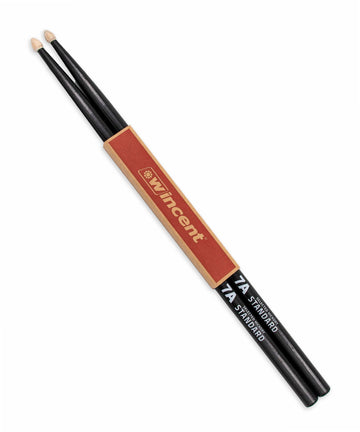 Dùi trống Wincent Standard Black Finish (Hickory) - 7ACB - Acorn Tip