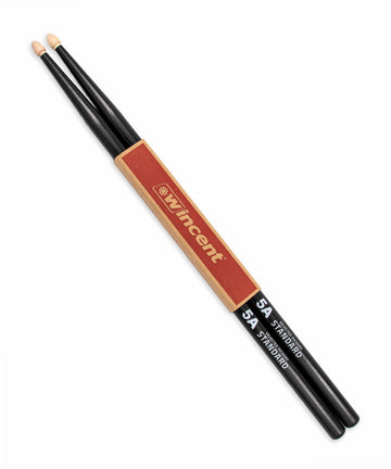 Dùi trống Wincent Standard Black Finish (Hickory) - 5ACB - Acorn Tip