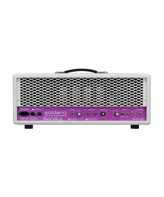 Bộ amplifier guitar điện SLO-100 White – Purple Panel – Signed