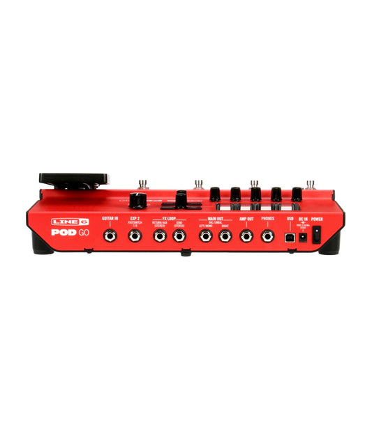 Line 6 POD Go Guitar Multi-effects Floor Processor - Limited Edition Red