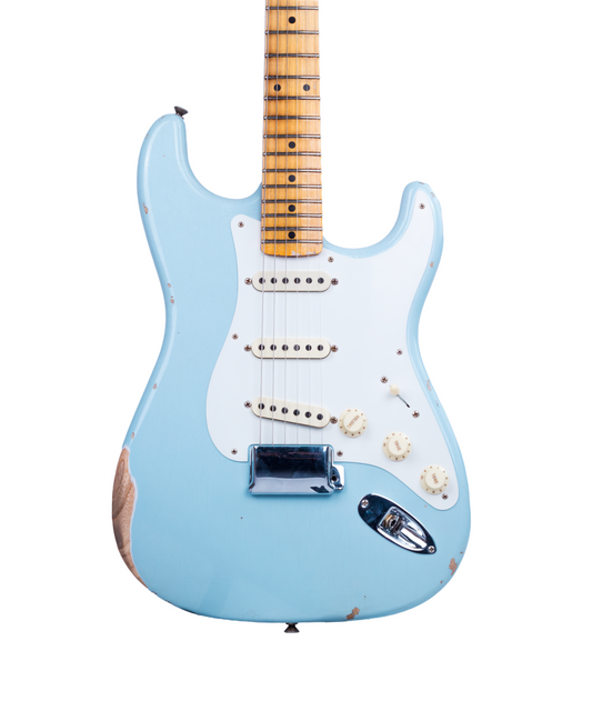 Đàn Guitar Điện Fender Custom Shop LTD 1956 Stratocaster Relic - Faded Sonic Blue