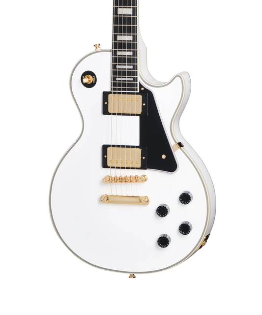 Đàn Guitar điện Epiphone Les Paul Custom Electric Guitar - Alpine White