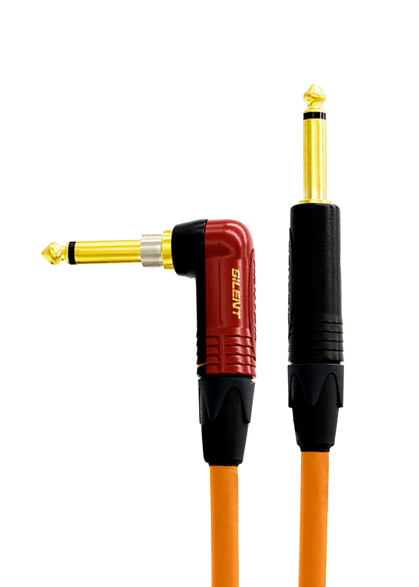 Van Damme Cable with 1 Neutrik Straight Plug, 1 Neutrik Angle Silent Plug