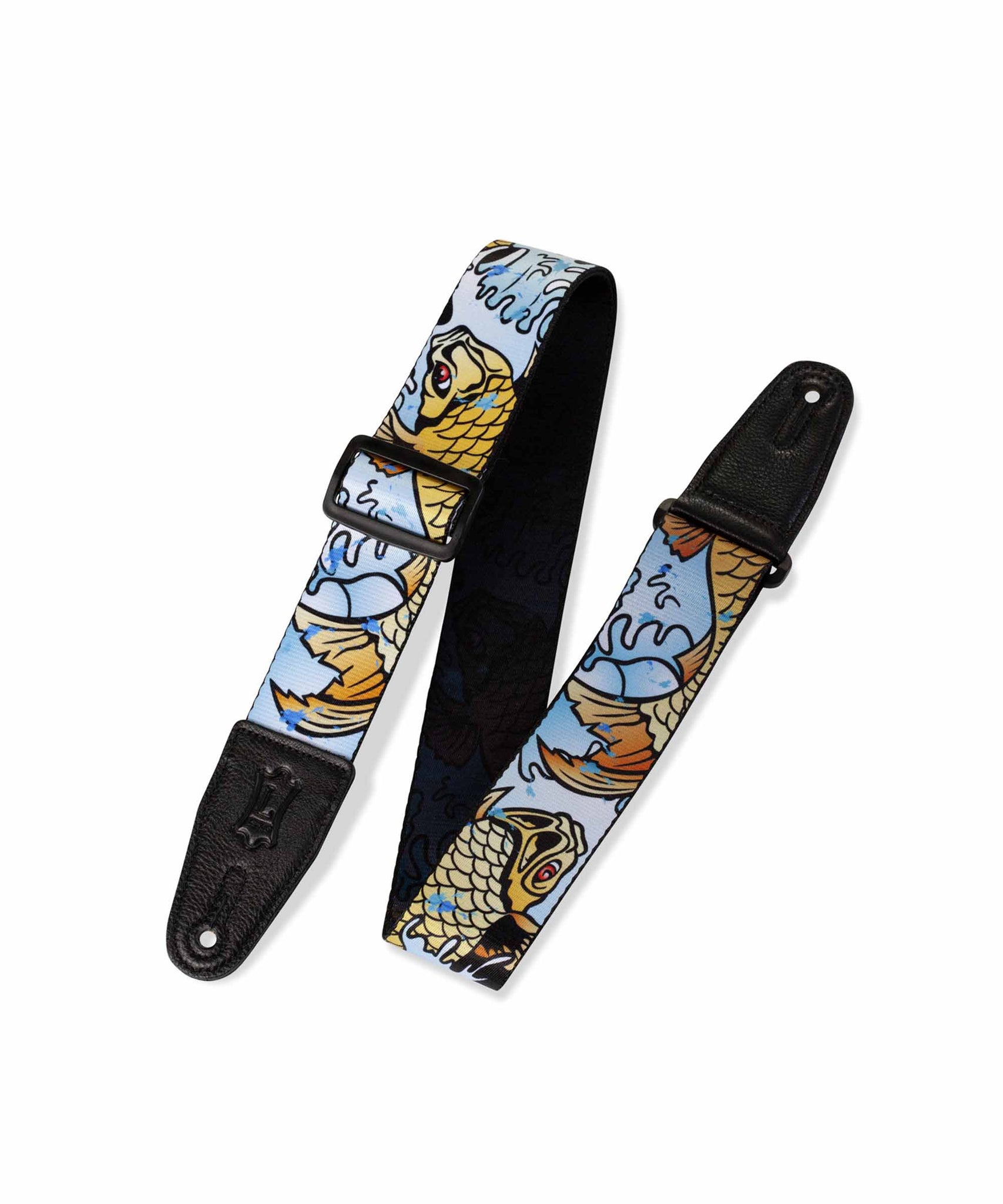 Levy's MPD2-009 Graphic Waves Series Polyester Guitar Strap - Koi
