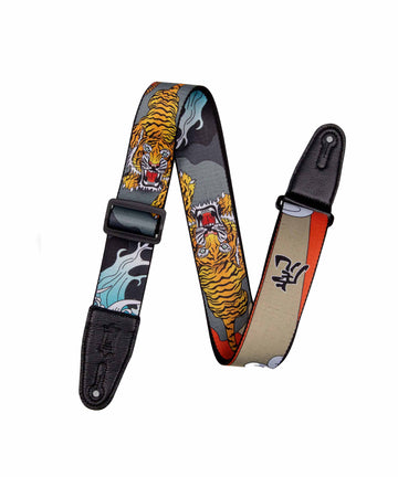 Levy's MPD2-124 Eastern Harmony Series Polyester Guitar Strap - Tiger