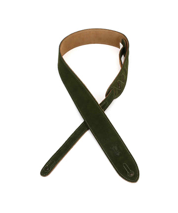 Levy's MS12-GRN Simply Suede Series Guitar Strap - Green