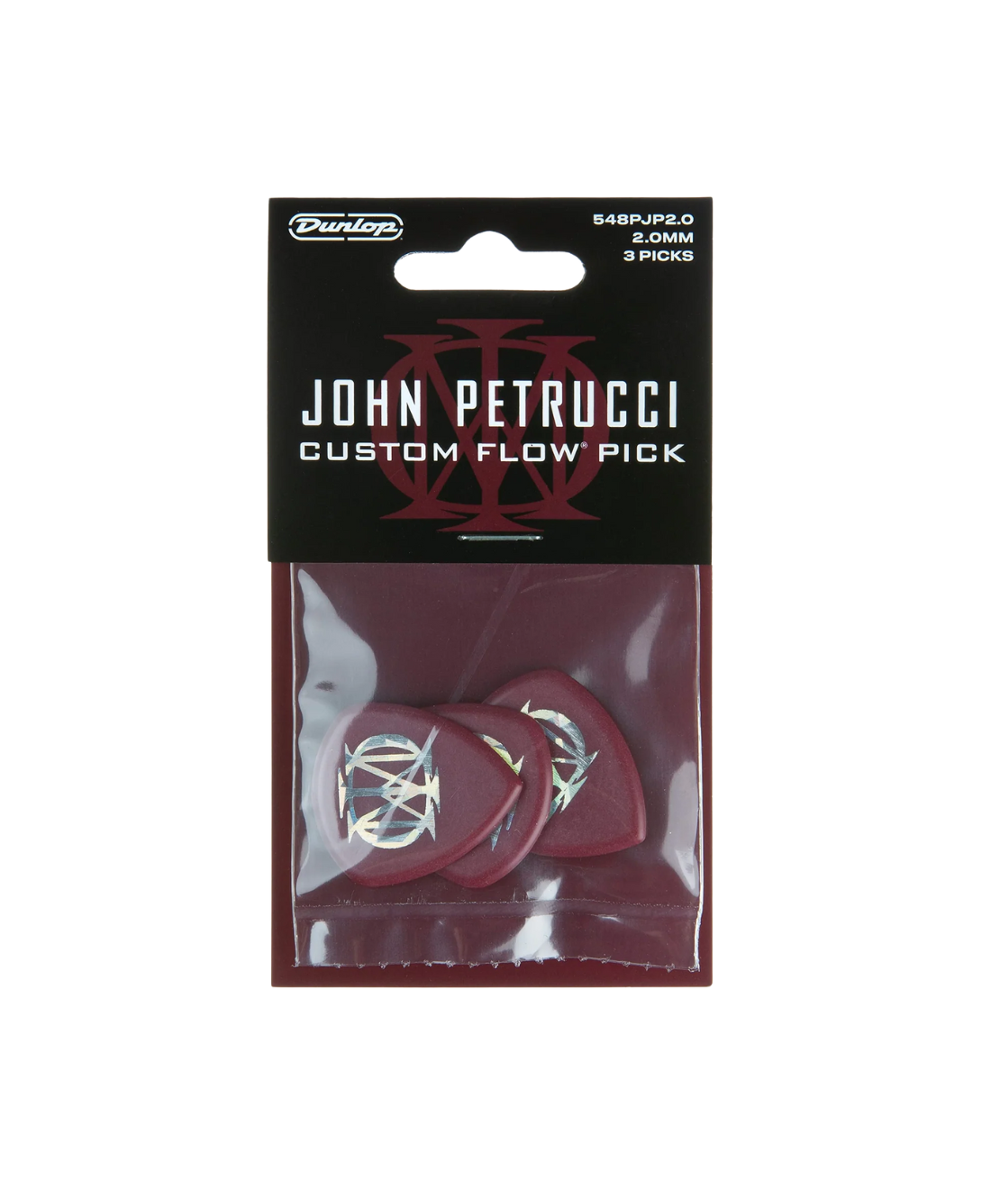 Phím đàn Jim Dunlop John Petrucci Flow 2.00MM Guitar Pick, Pack 3