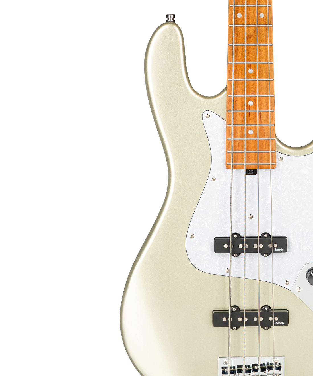 Đàn Bass Guitar Điện Sadowsky MetroExpress 21-Fret Vintage J/J Bass, Roasted Maple Fingerboard - Solid Champagne Metallic High Polish