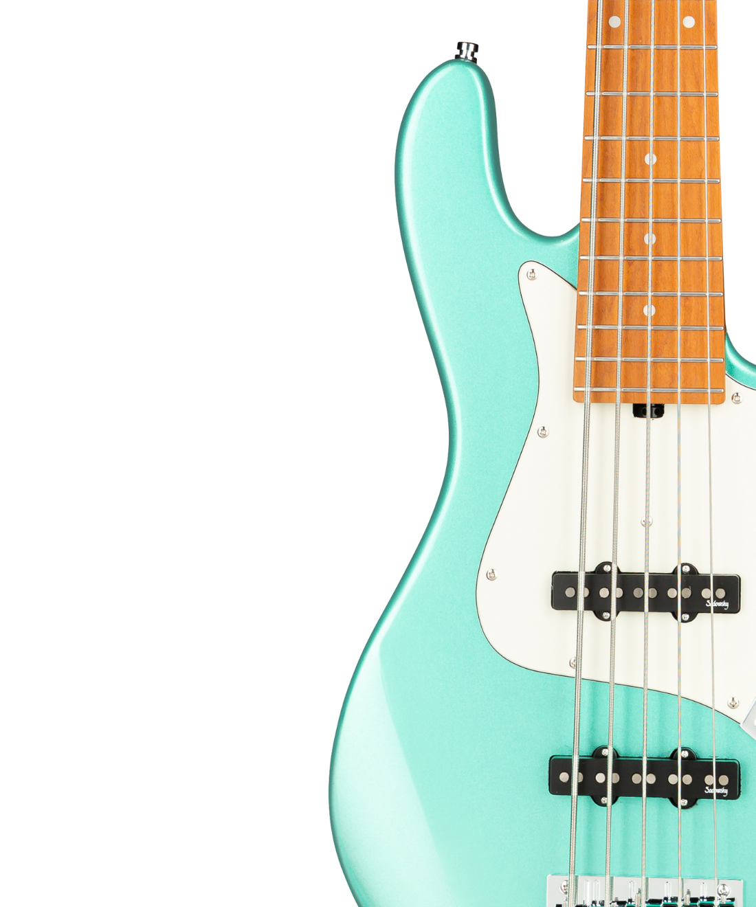 Đàn Bass Guitar Điện 5 Dây Sadowsky MetroExpress 21-Fret Vintage J/J Bass, Roasted Maple Fingerboard, 5-String - Solid Sage Green Metallic High Polish