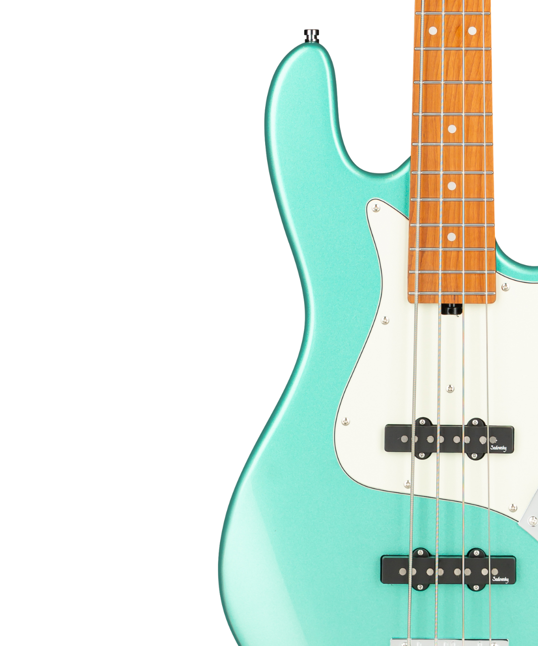 Đàn Bass Guitar Điện Sadowsky MetroExpress 21-Fret Vintage J/J Bass, Roasted Maple Fingerboard - Solid Sage Green Metallic High Polish
