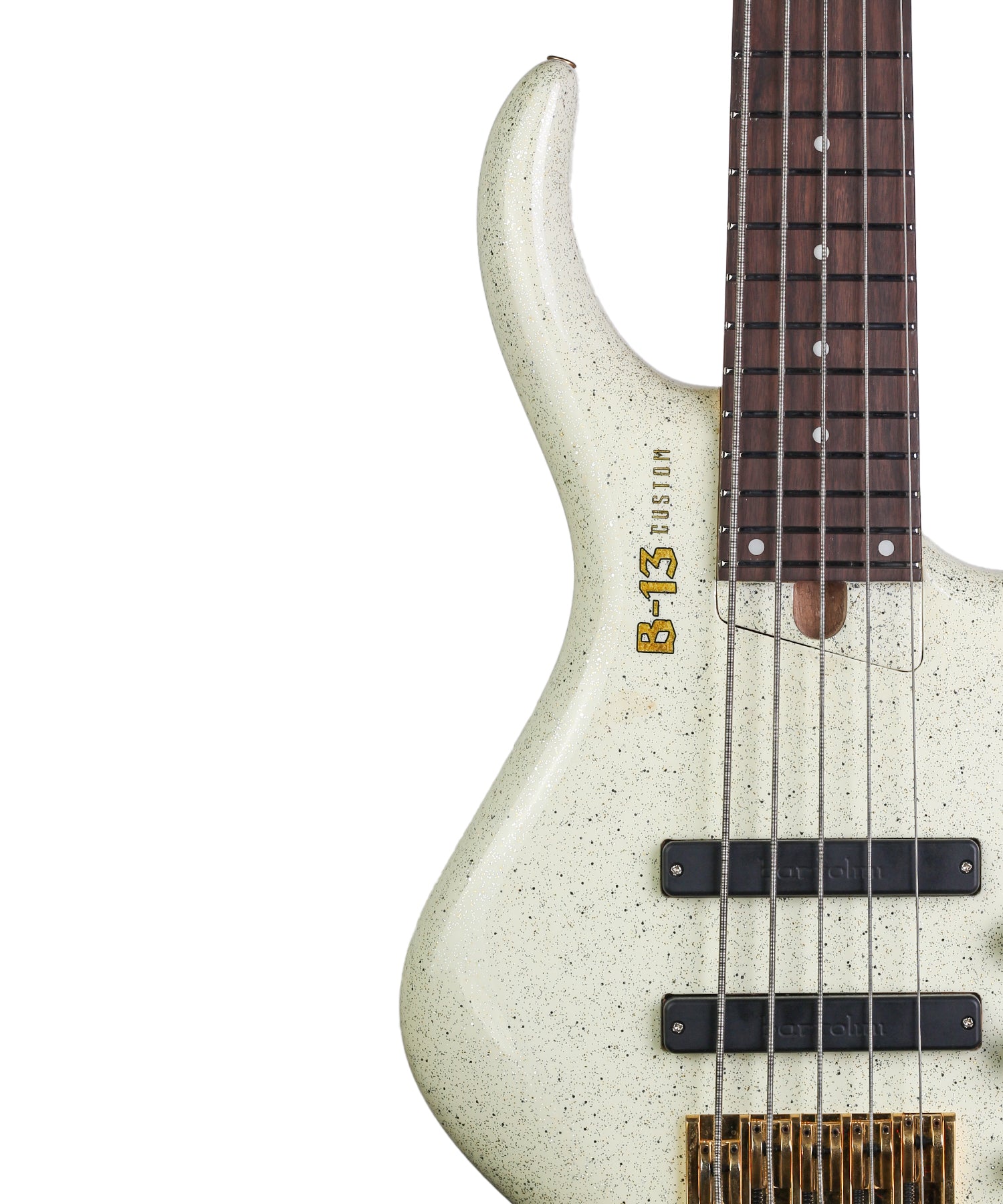 B-13 Custom SS 5 Strings Bass Guitar - White Sparkle