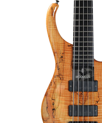 Modulus Graphite Quantum 5W with 19mm Spacing Electric Bass - Spalted Maple