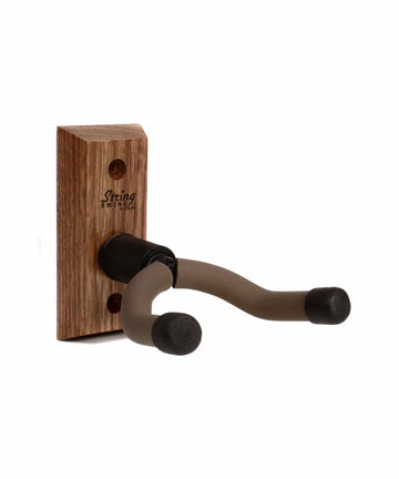 String Swing CC01 Wall Mount Classical Guitar Hanger - Black Walnut