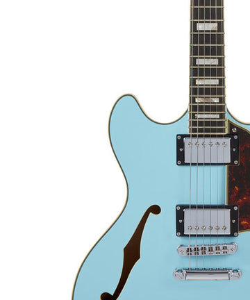 D'Angelico Premier DC - Sky Blue with Stopbar Tailpiece