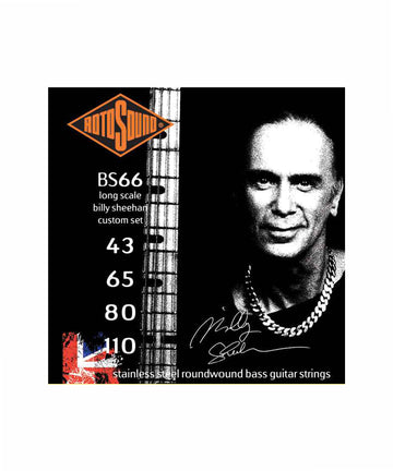 Dây đàn guitar bass Rotosound BS66 Swing Bass 66 BILLY SHEEHAN CUSTOM Stainless Steel Bass Guitar Strings