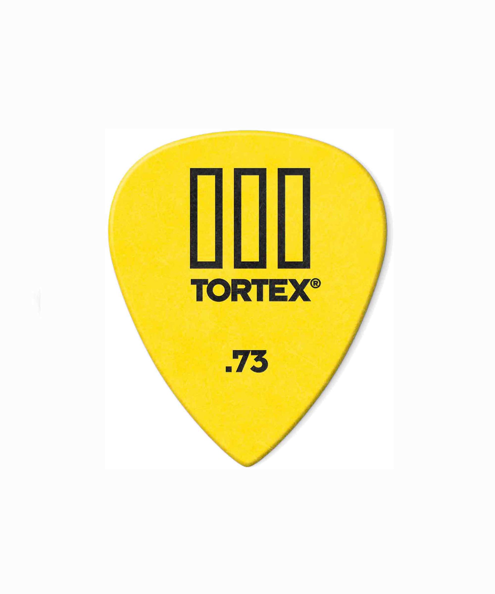 Jim Dunlop Tortex TIII Guitar Picks - Yellow, 0.73mm