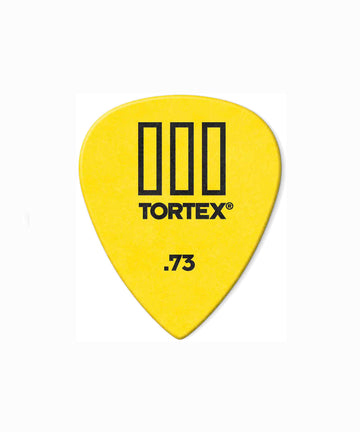 Jim Dunlop Tortex TIII Guitar Picks - Yellow, 0.73mm