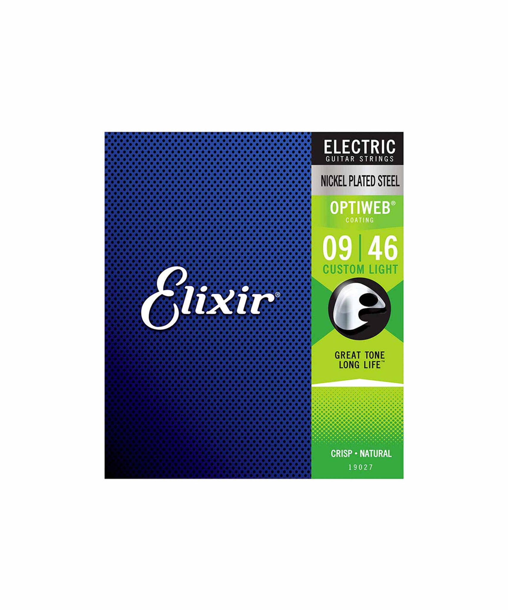 Elixir Optiweb Electric Guitar Strings, Custom Light, 09-46