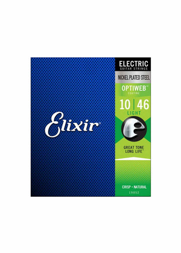 Elixir Optiweb Electric Guitar Strings, Light, 10-46