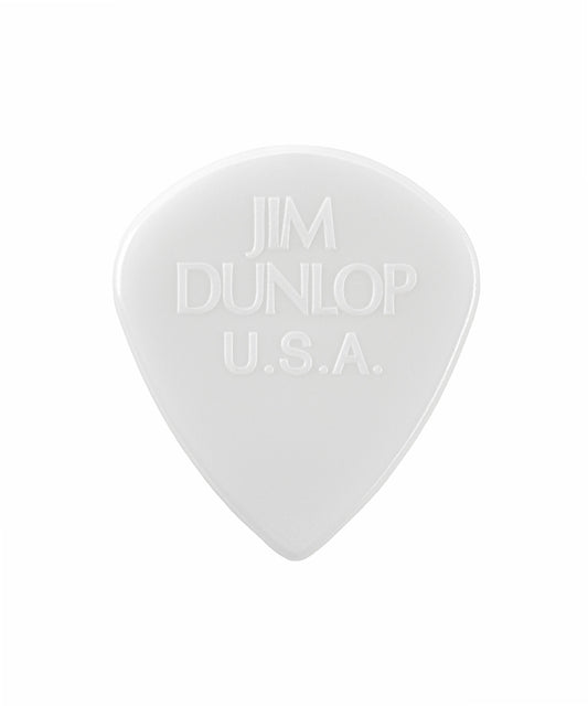 Phím đàn Jim Dunlop 407R138EJ Eric Johnson Custom Nylon Jazz III Guitar Picks - 1.38mm, White