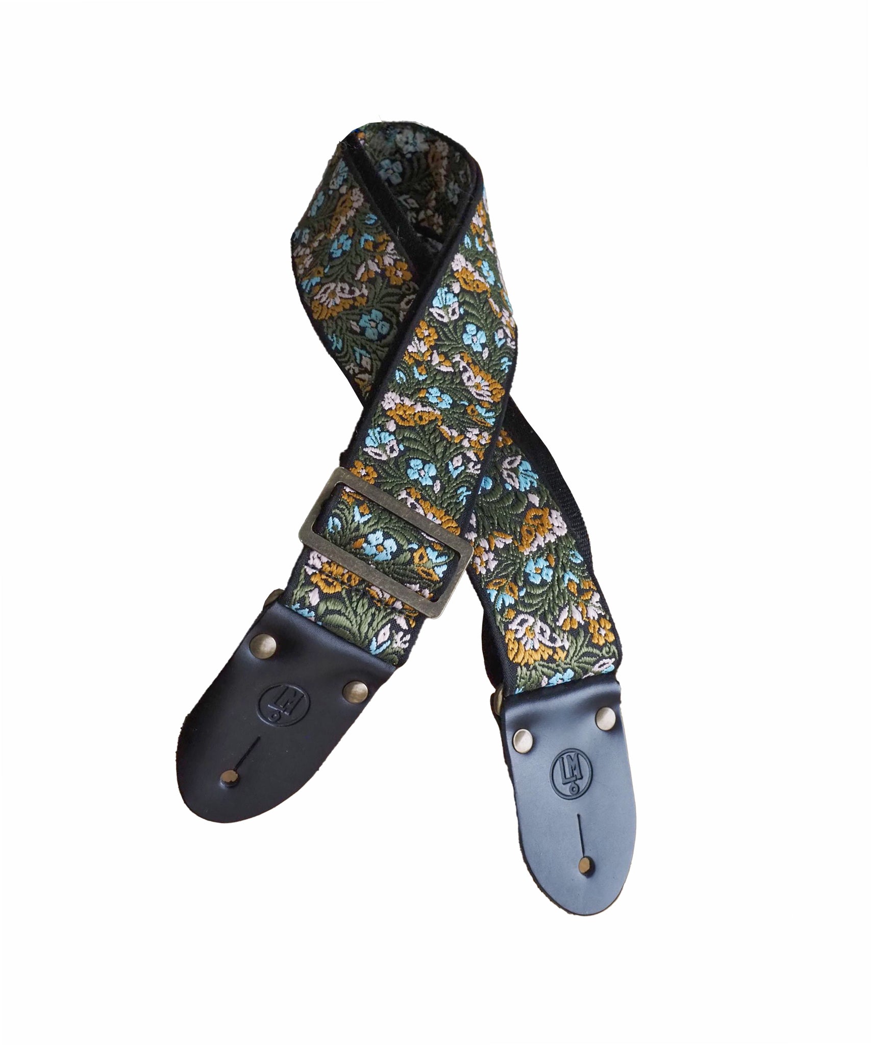 LM Products Flower Guitar Strap - Blue