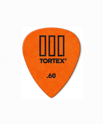 Jim Dunlop Tortex TIII Guitar Picks - Orange, 0.60mm