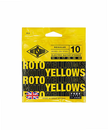 Dây đàn guitar điện Rotosound R10 Roto Yellows Nickel On Steel Electric Guitar Strings - .010-.046 Regular